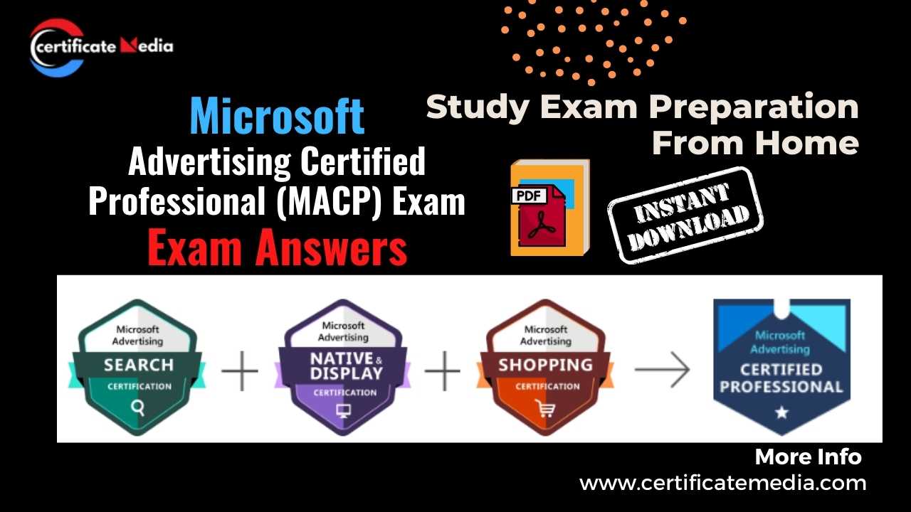 Microsoft Advertising Certified Professional (MACP) Exam answers